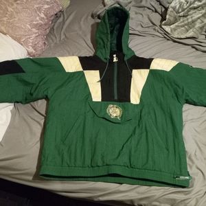 BOSTON CELTICS NBA BASKETBALL 90s STARTER BREAKAWAY PARKA WINTER JACKET LARGE